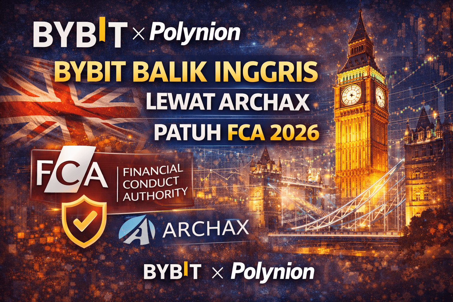 Bybit Balik Inggris Lewat Archax, Patuh FCA 2026