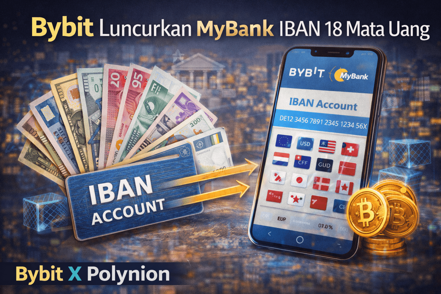 Bybit Luncurkan MyBank IBAN 18 Mata Uang